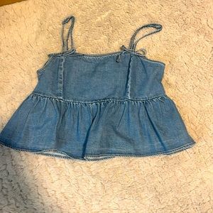 American eagle denim top
